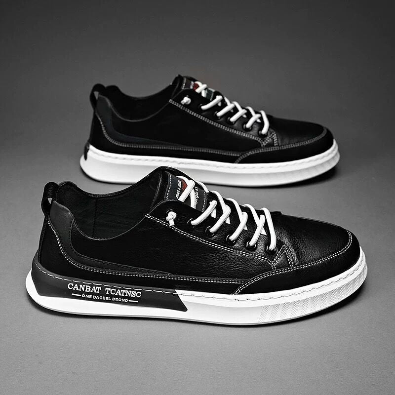 Men's Cow Height Increasing Insole Sports Breathable Sneakers