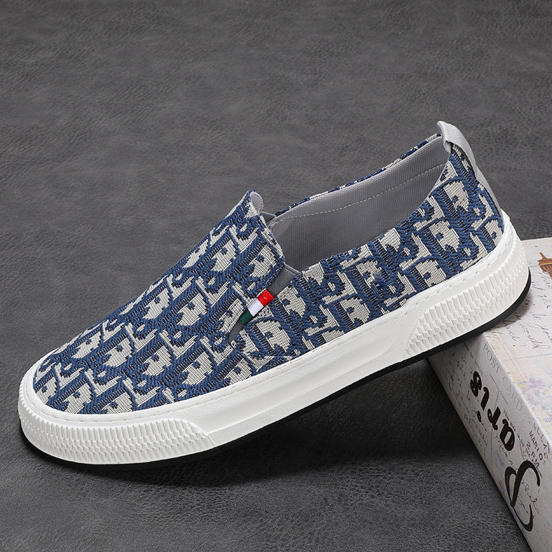 Men's Soft Bottom Breathable Cloth Bear Versatile Canvas Shoes