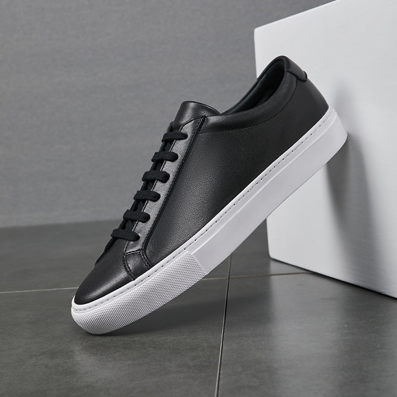 Men's Spring White Korean Flat Trendy Suit Men's Board Shoes