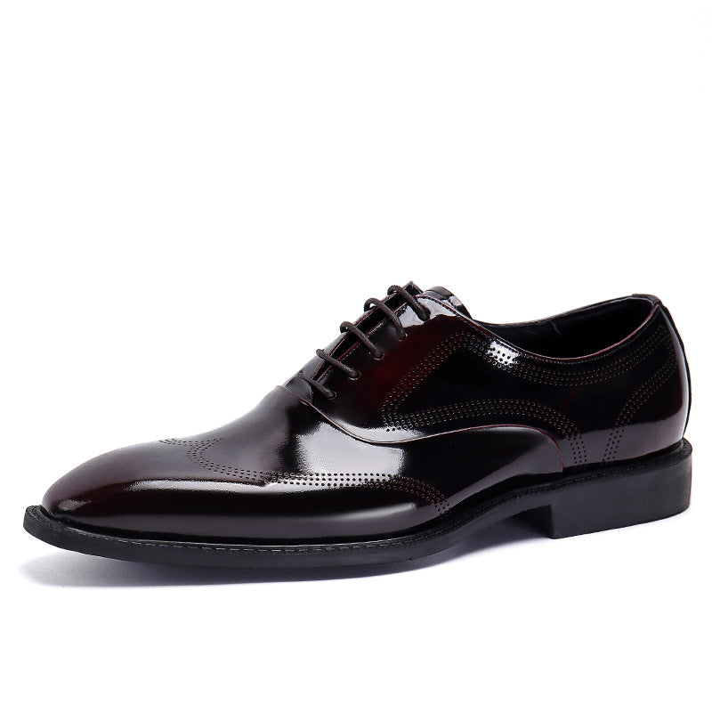 Men's Business Formal Wear British Lace Up Leather Shoes