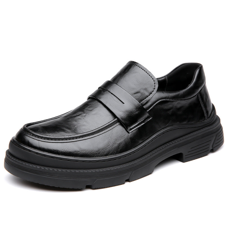 Men's Breathable Formal Suit Business Slip-on Trendy Leather Shoes