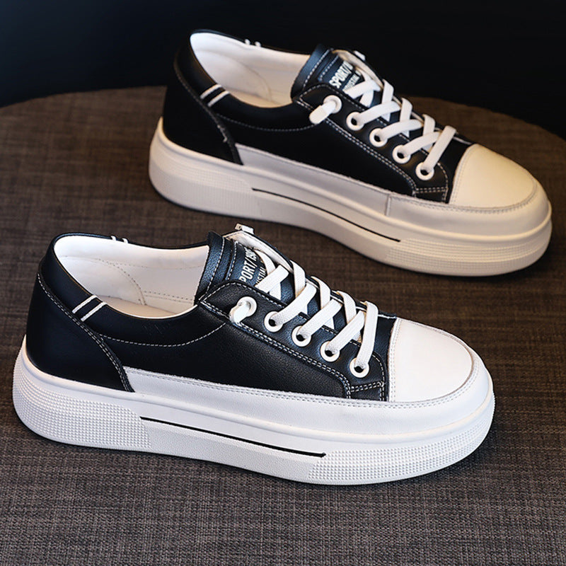 Women's White Spring Sports Lightweight Flat Comfortable Women's Casual Shoes