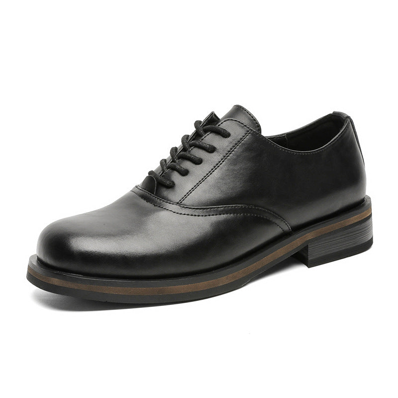 Women's & Men's Spring Couple Derby British Style Business Leather Shoes
