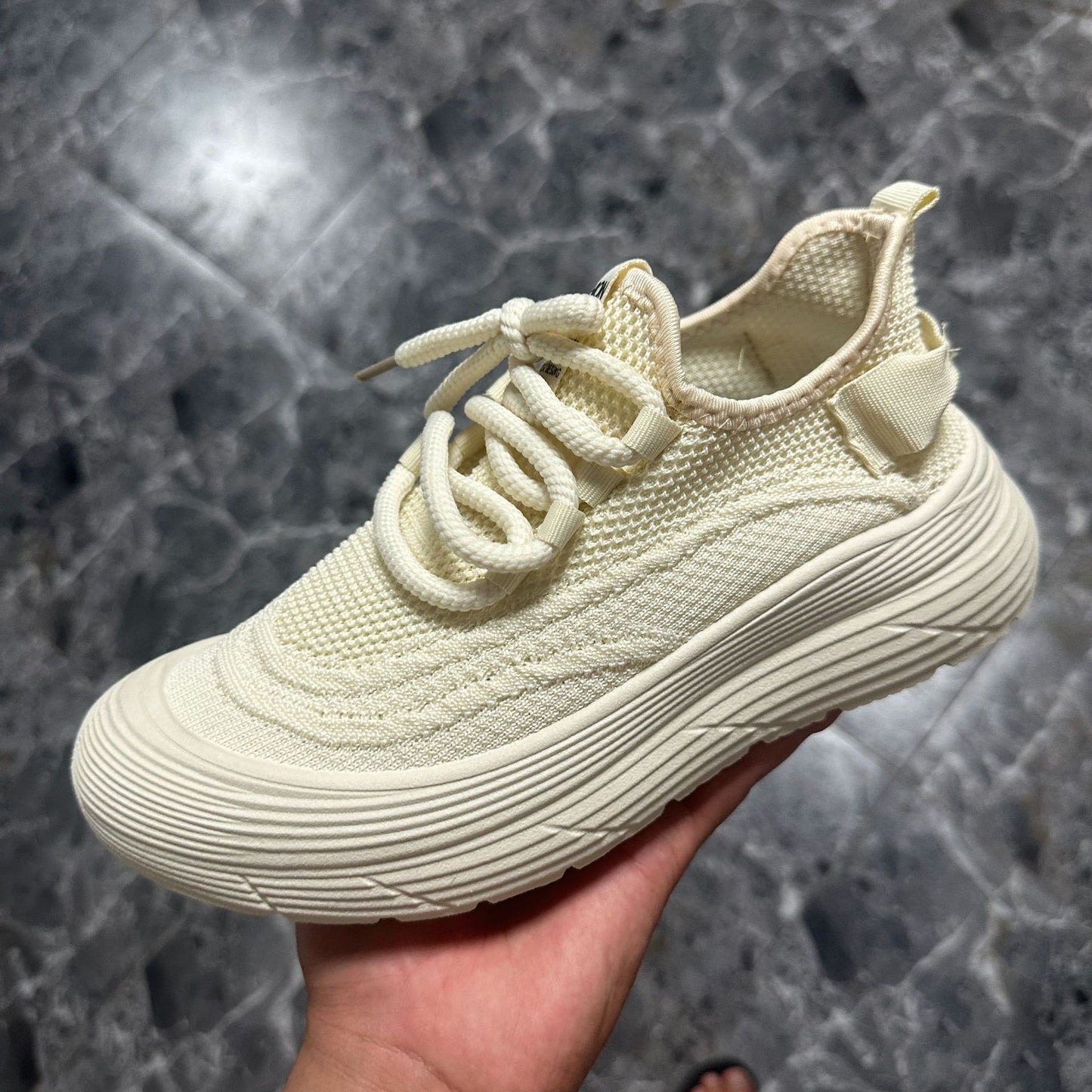 Men's Summer Thick-soled Flying Woven Breathable Mesh Casual Shoes
