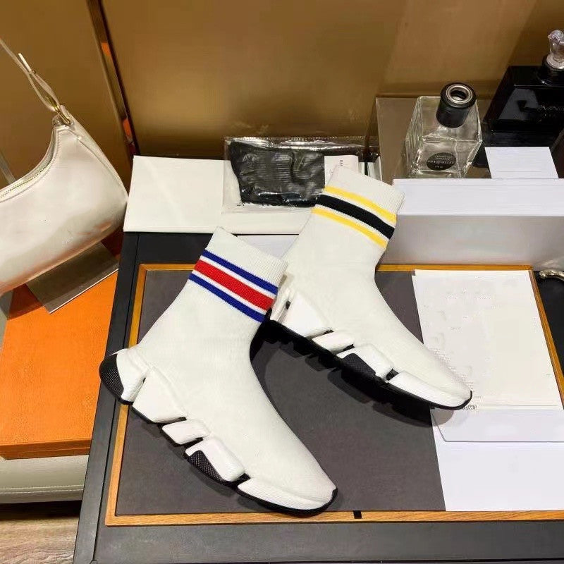 Version Color Matching Stretch Couple Female Sneakers