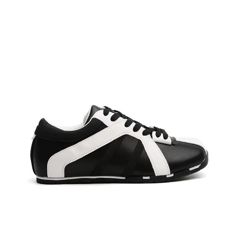 Women's & Men's Square Toe Zebra Spring Sports Multicolor Sneakers