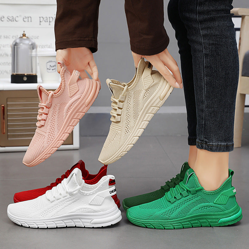 Women's Autumn Fashion Air Cushion Flying Woven Casual Shoes