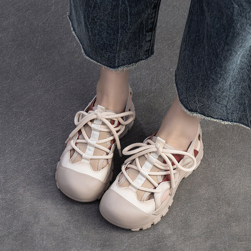 Hollow Breathable Closed Toe Ugly Cute Sandals