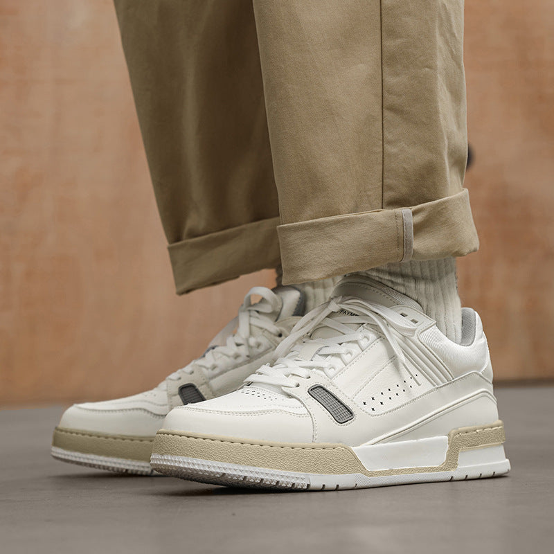 Bread White Thick-soled Hip Hop Lovers Elevator Designer Sneakers
