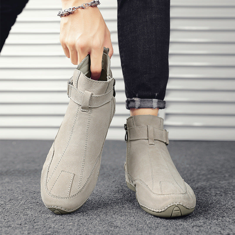 Men's Autumn Warm Outdoor Slip-on Soft Bottom Casual Shoes