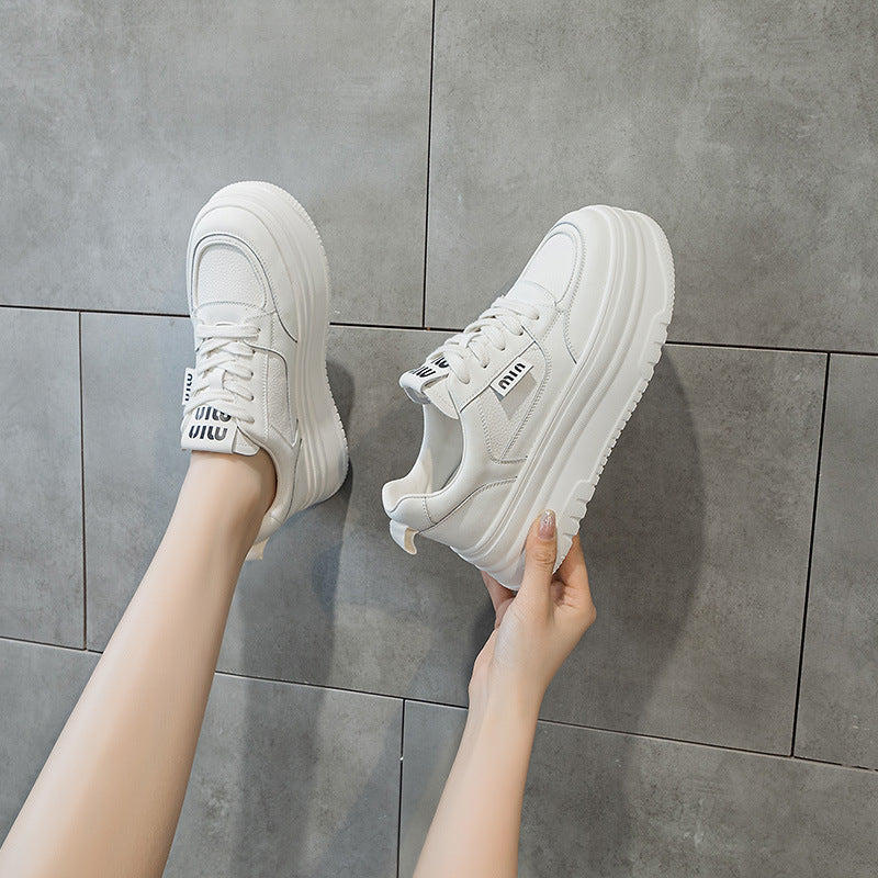 Women's Hidden White Summer Breathable Mesh Portable Casual Shoes