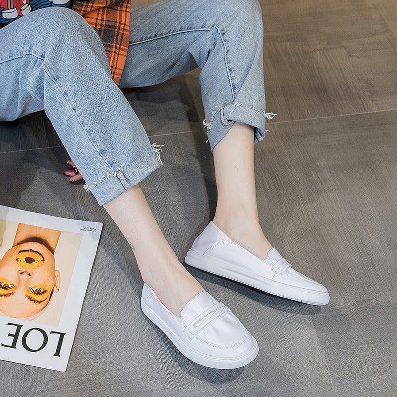 Women's Two-way Wear Slip-on Flat Large Size Casual Shoes