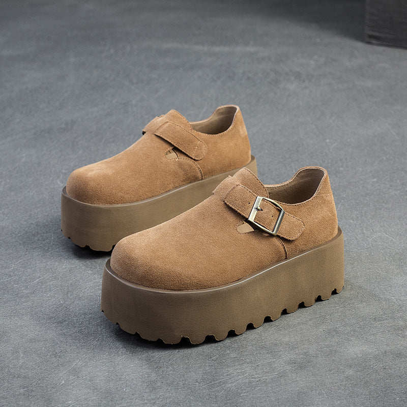 Women's Shu Dong Wool Warm Platform Cotton Women's Shoes