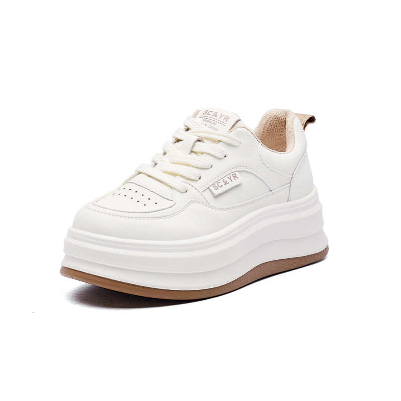 Women's White Spring Flat Korean Style Versatile Casual Shoes