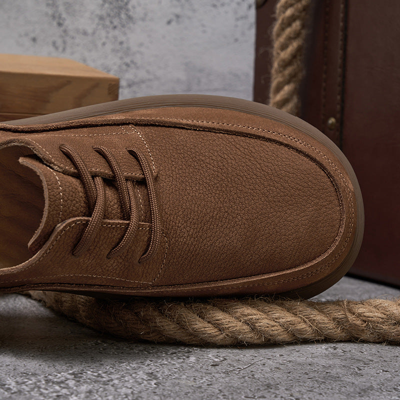 Men's Lining Rubber Sole Optional Comfortable Long-time Leather Shoes