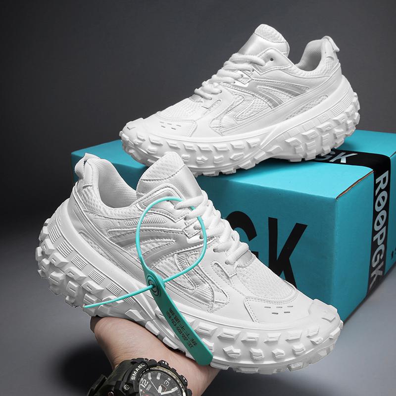 Women's & Men's Breathable Clunky Couple Fashion Thick Bottom Sneakers