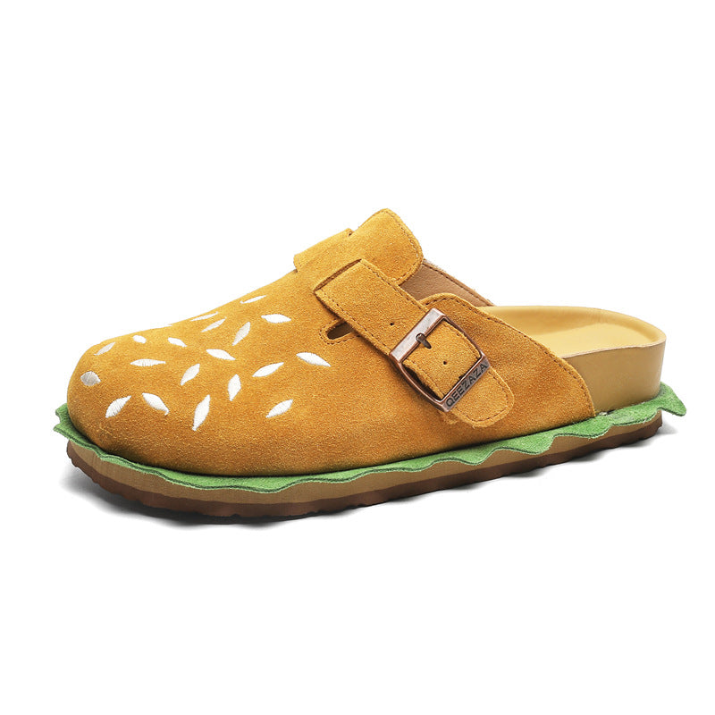 Women's & Men's Summer Lazy Closed Toe Lovers Semi Sandals