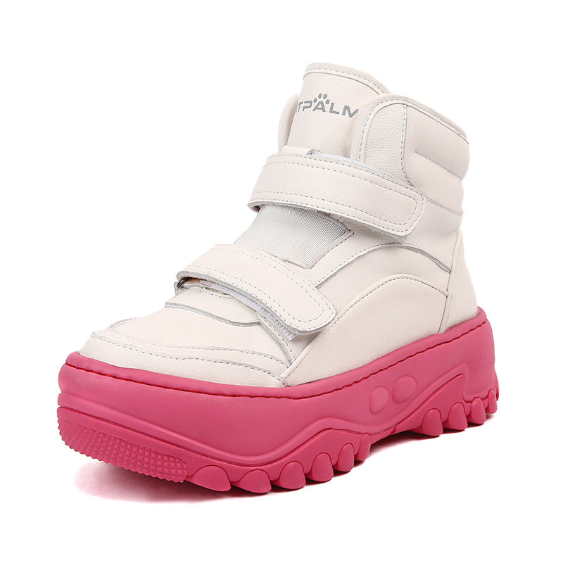 Women's Fur Winter Fleece-lined Thick Warm Northeast Snow Boots