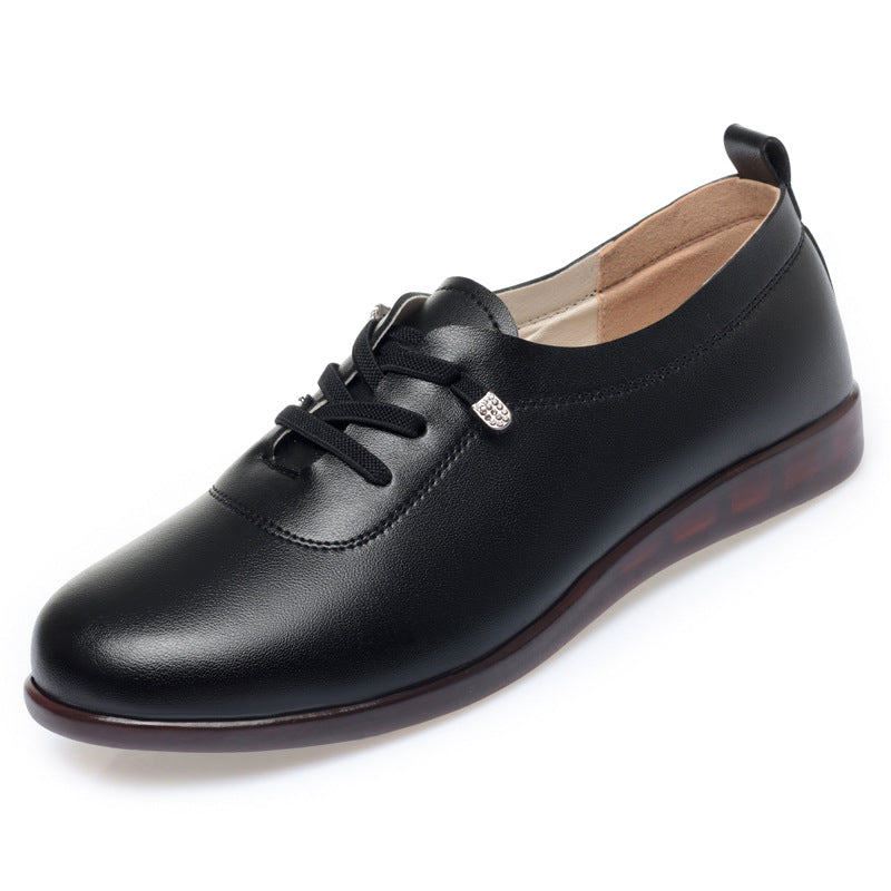 Women's British Style Autumn Flat Bottom Comfortable Women's Shoes