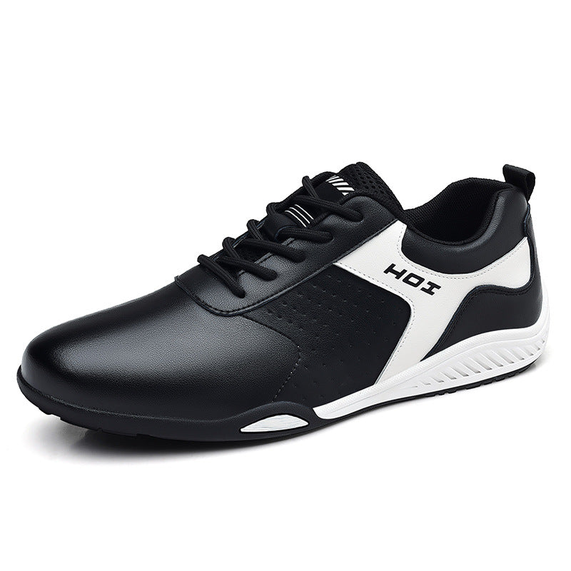 Men's Spring Fashion Trendy Sports Breathable Running Leather Shoes