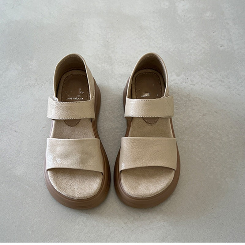 Women's Retro Platform Summer Small Height Increasing Sandals