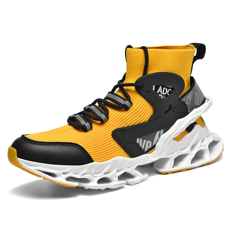 Men's Spring Breathable Running Mesh Blade Batch Sneakers