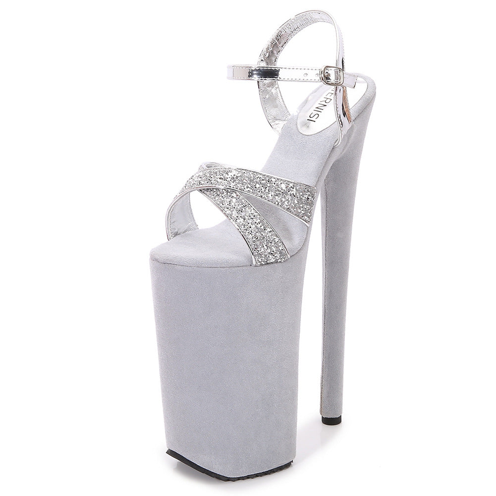 Women's Summer Waterproof Platform Pole Dance Performance Heels