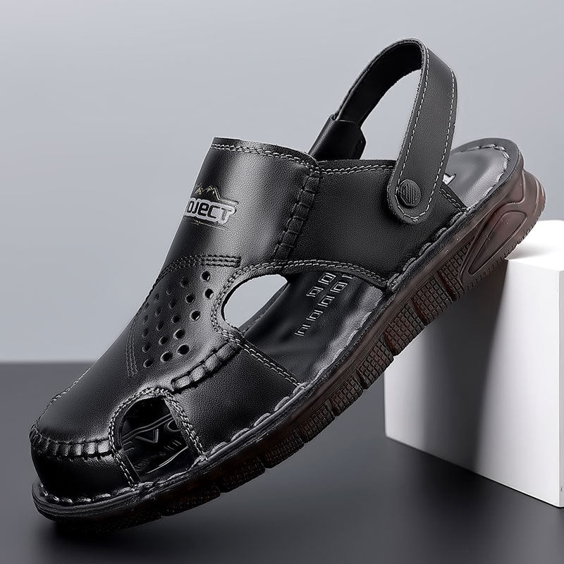 Men's Tendon Soft Bottom Driving Outer Wear Closed Sandals