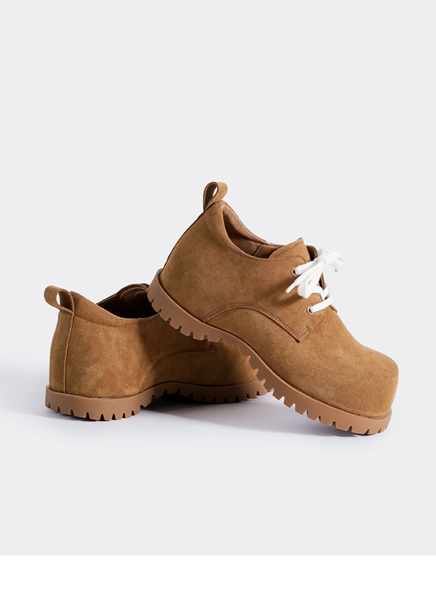Women's Derby Genuine Platform Lace Up Retro Casual Shoes