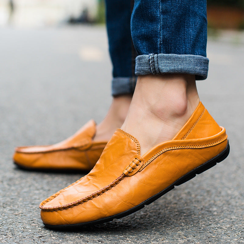 Men's Tods Genuine Cowhide British Soft Bottom Casual Shoes
