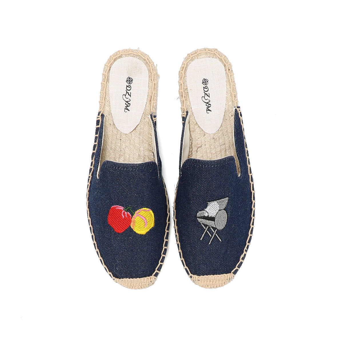 Women's Half Outer Wear Heelless Flat Round Support Sandals