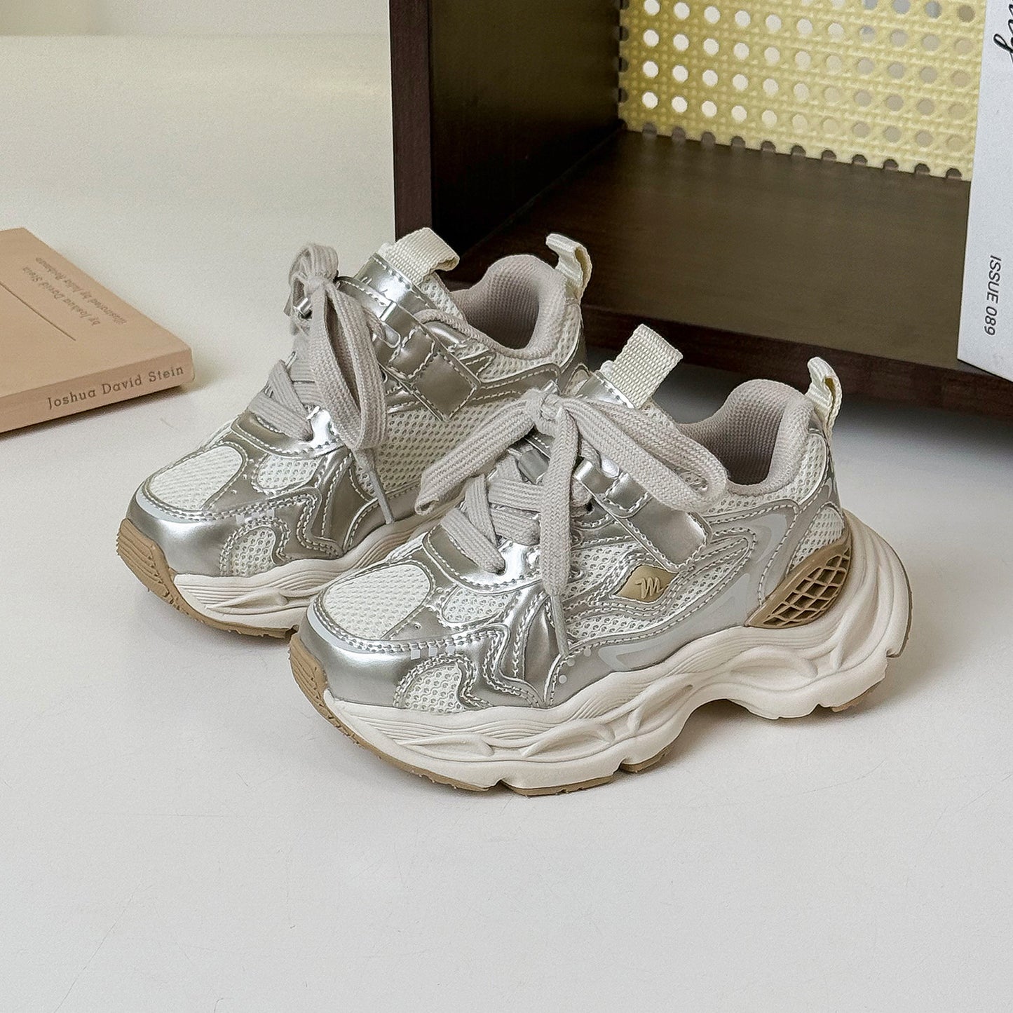 Children's Spring Dad Versatile Running Mesh Breathable Kid's Sneakers