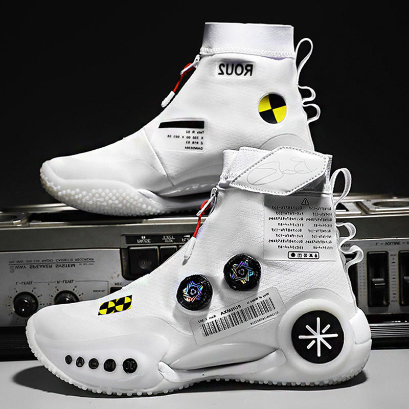 Men's Wade Rotating Buckle Carbon Plate Combat Middle School Sports Sneakers