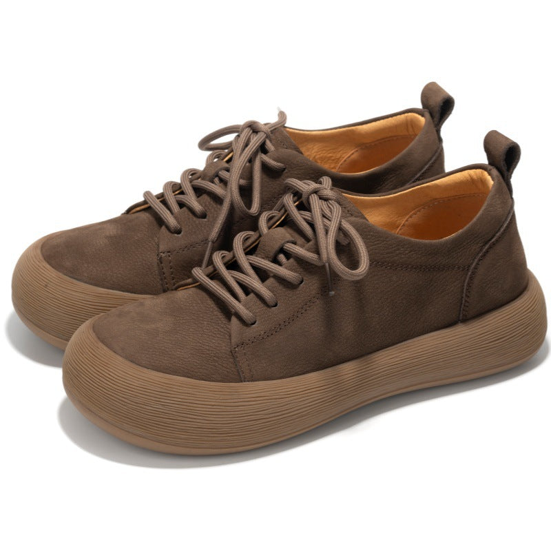Women's Thick Bottom Soft Flat Big Head Casual Shoes
