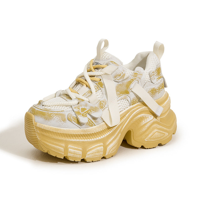 Women's Platform Dad Spring Retro Fashionable Lightweight Sneakers