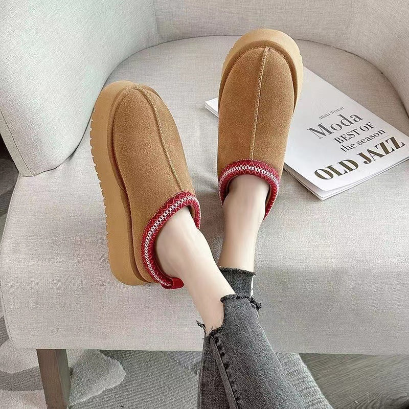 Women's Ethnic Style Winter Fleece-lined Thick Fashion Snow Boots