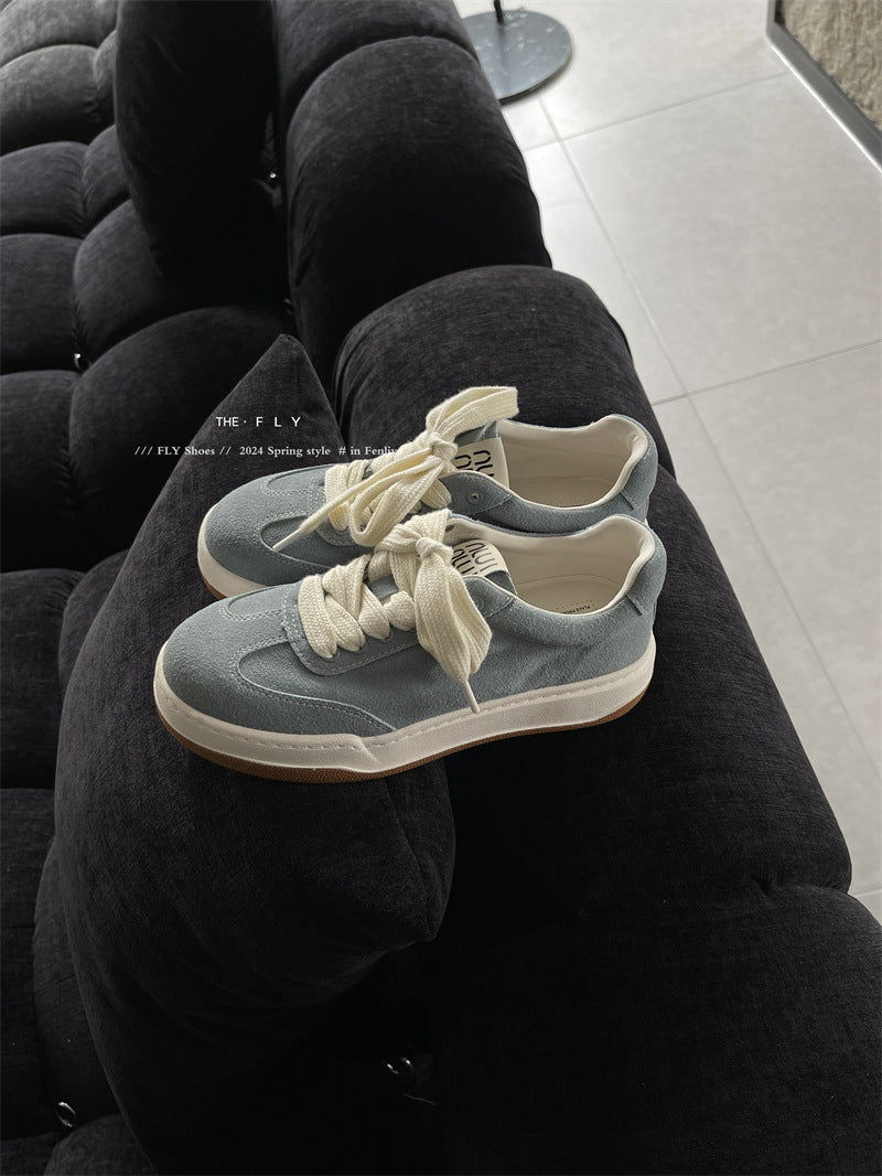 Women's Genuine Retro Dirty Thick-soled Sports White Casual Shoes