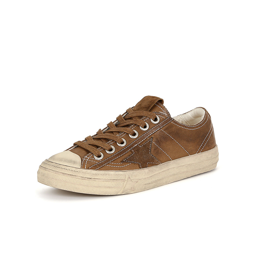 Women's Distressed Little Dirty Leisure Sports Height Increasing Men's Shoes