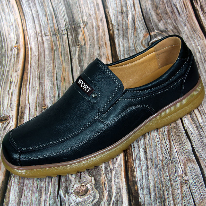 Men's First Layer Cowhide Outsole Business Genuine Leather Shoes