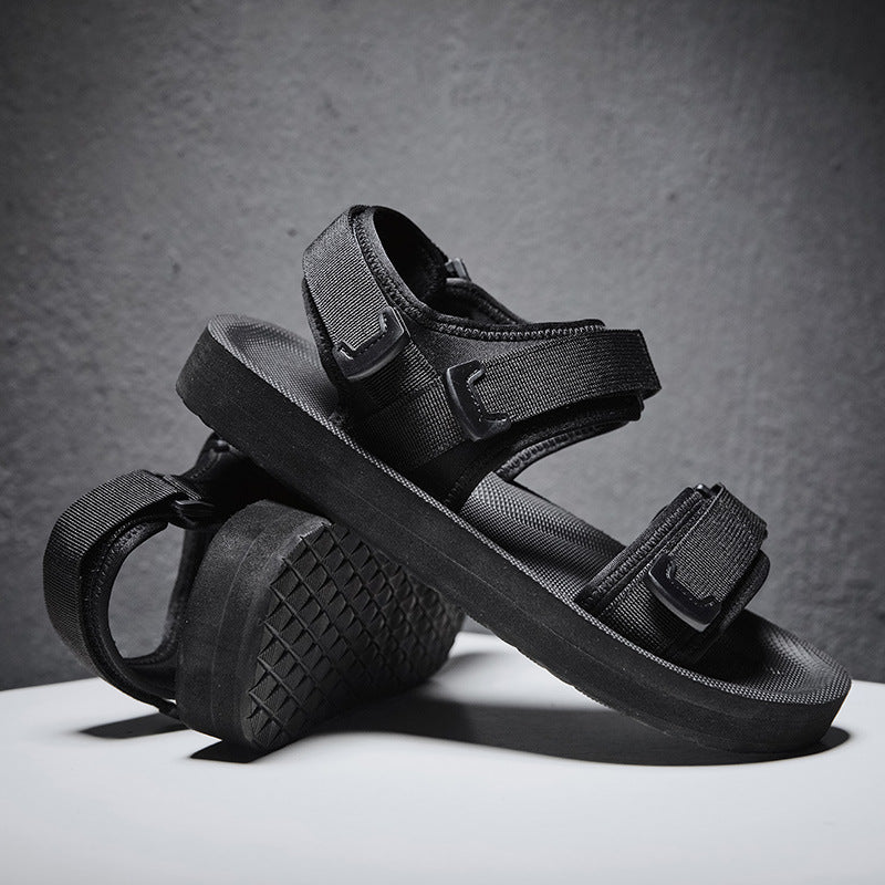 Men's Extra Large Size Summer Outdoor Velcro Sandals