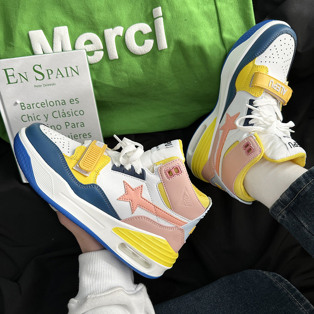 Women's Design Couple Korean Sports Increased Star Sneakers