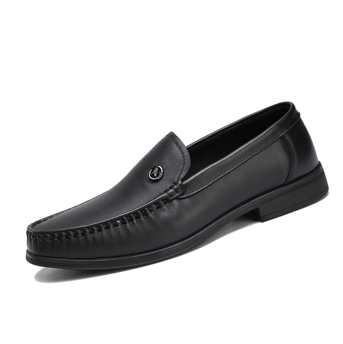 Men's Super Soft Cowhide Spring Low Comfortable Heels