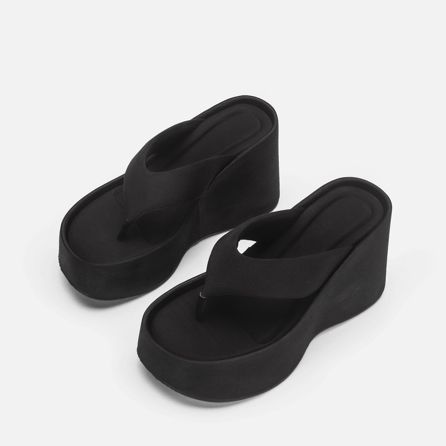 Women's Platform Flip-flops Outer Wear Flip-flop Wedge Slippers