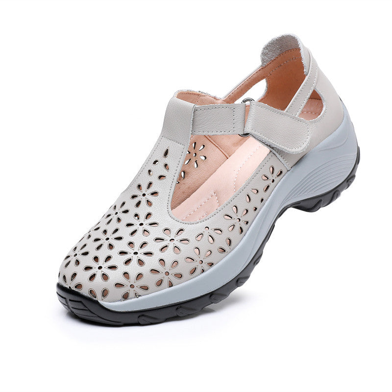 Women's Spring Genuine Ancient Comfortable Flat First Sandals