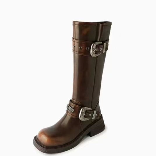 Women's Western Cowboy Summer Tall Knight Genuine Boots