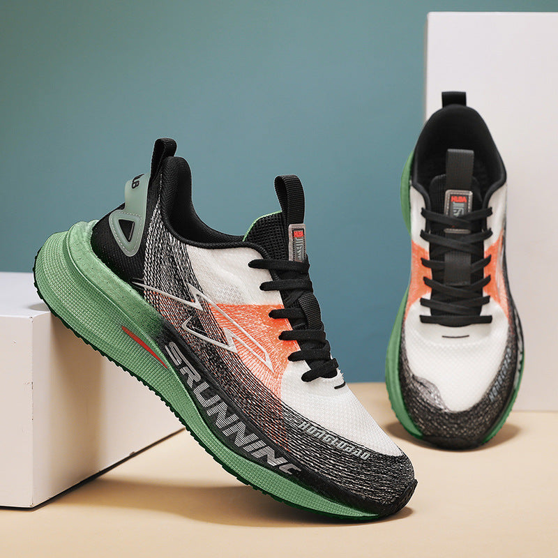 Men's Breathable Carbon Plate Running Portable Outdoor Sneakers