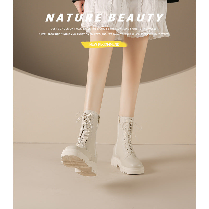 Size Platform Martin Female Height Increasing Insole Boots