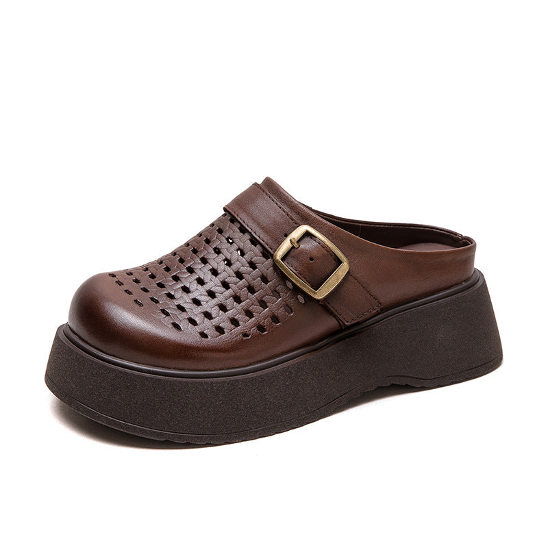 Thick Bottom Toe Cap Breathable Outer Slippers