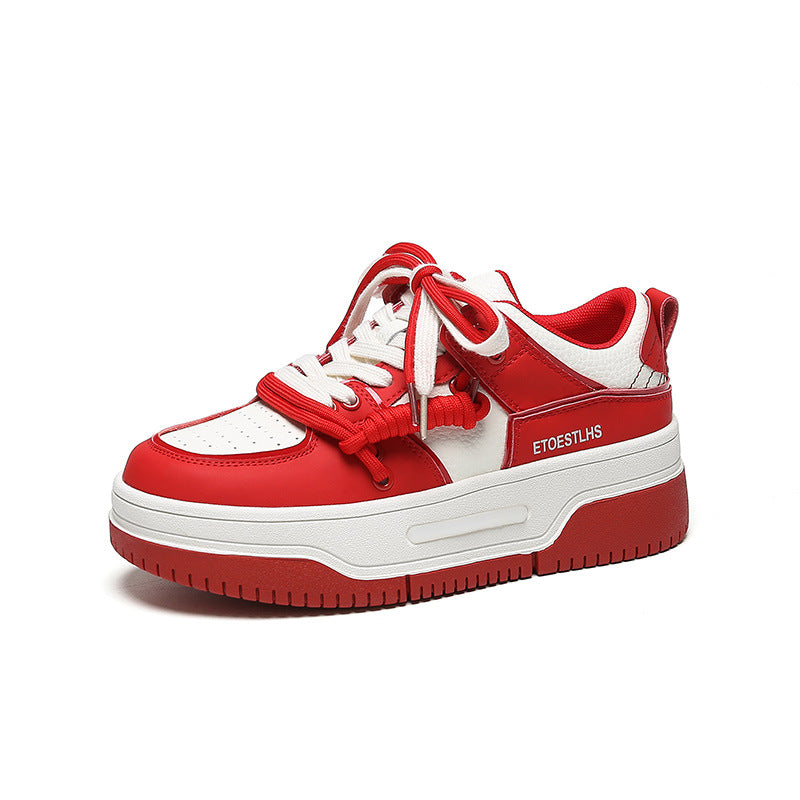 Spring Bright Color Board Versatile Thick Sneakers