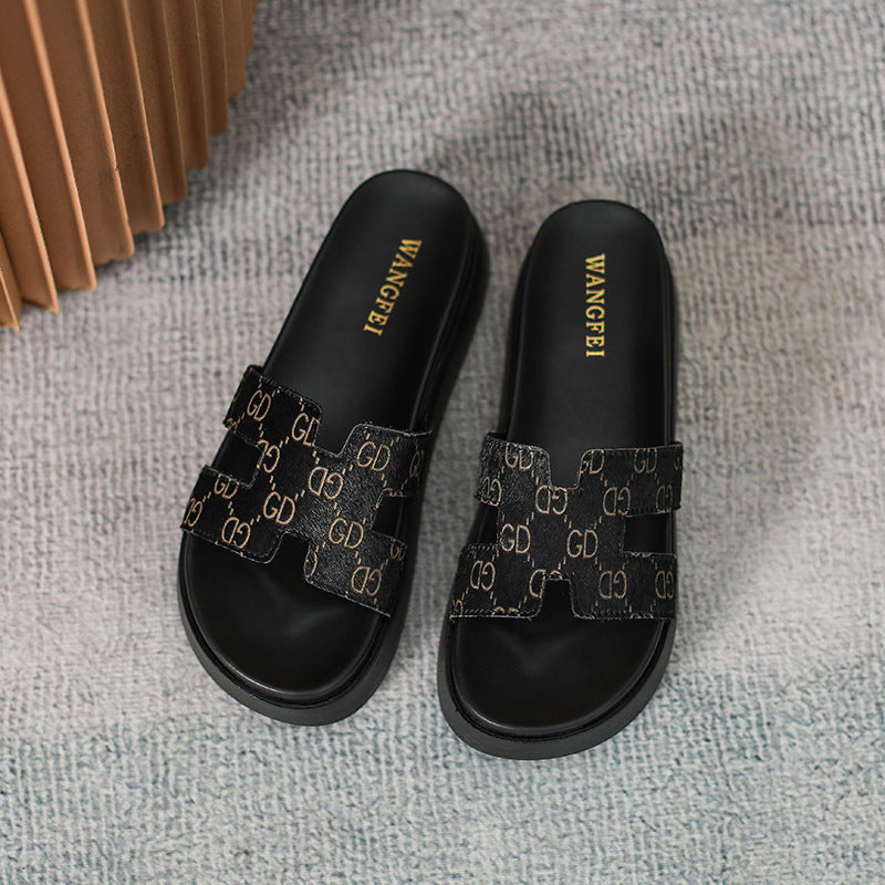 Women's Summer Outer Wear Chunky Thick Bottom Women's Shoes